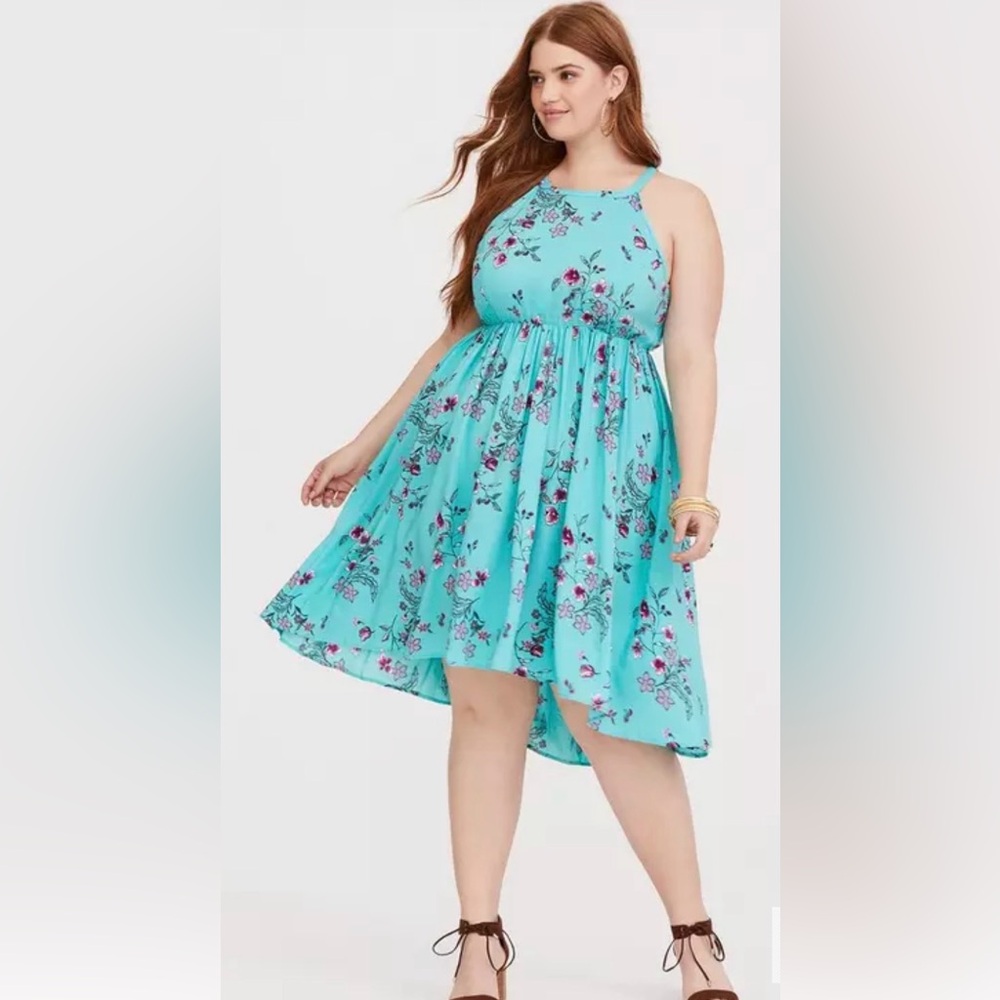 Torrid Midi Challis High Neck Dress, Torrid size 2 - Picture 3 of 10
